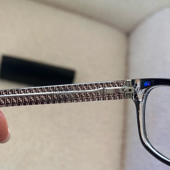 Fendi Women's Rectangular Glasses Frames with Case FF0004 - Picture 5 of 12